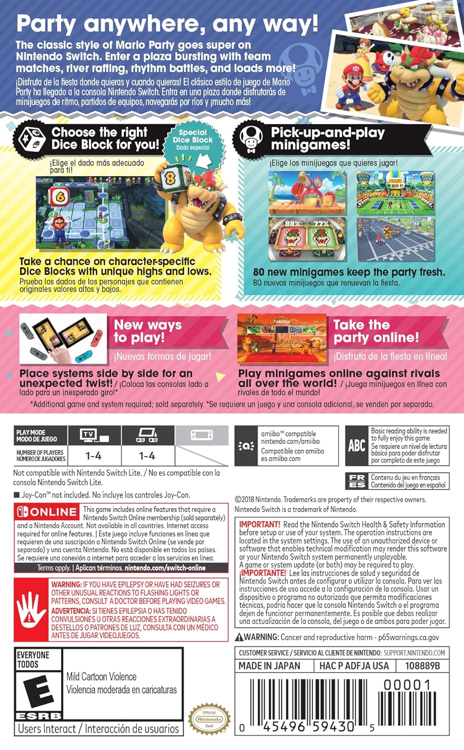 Nintendo Switch Game - Super Mario Party Wholesale Supply